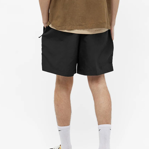 OEM Custom Lightweight Woolen 100% Polyester Embroidered Pattern Eco-Friendly Men's Mid Waist Elastic Waist <b>Hip</b> Hop Shorts - Product Image 2