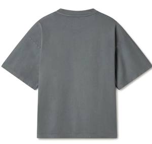 Vente en gros de t-shirts surdimensionnés décontractés de qualité supérieure à col rond 230GSM 100% coton T-shirt personnalisé à coupe carrée lourde - Product Image 2