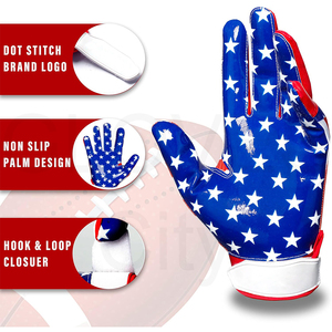 Hot Sale 2025 New Arrival <b>GLOVES</b> City Made Custom Design <b>Football</b> Receiver <b>Gloves</b> Adult <b>Kids</b> Outdoor American <b>Football</b> <b>Gloves</b> - Product Image 5