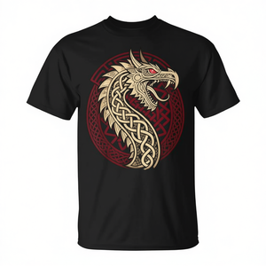 T-Shirt Jrmungandr Serpente del Mondo, Mitologia Celtica e Norrena, Abbigliamento Promozionale - Product Image 2