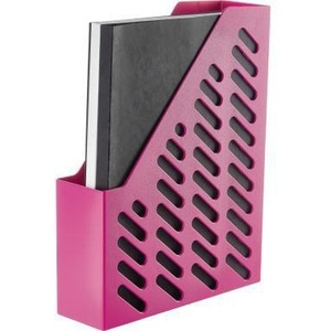 HAN Classic Standing <b>Folder</b> 7.5 X 31.5 X 24.5 cm <b>Plastic</b> Pink Material DIN A4/C4 Compatible Magazine Organizer - Product Image 3
