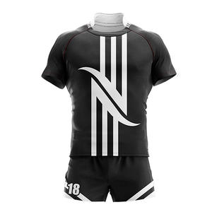 New Arrival Men's Rugby Uniform Classic Sportswear Design UV Protection Stretchable Features Custom Team Name Reinforced Seams - Product Image 1