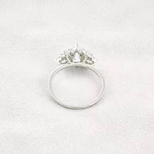 1,50 CT Marquise Cut Lab Grown Diamond Anillo de Compromiso 14K Oro sólido VVS1 Art Deco Style Mujeres Boda Perla Moissanite - Product Image 3