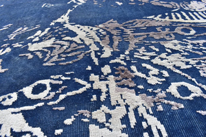 Alfombra de diseño tradicional anudada a mano de peso ligero de grado genuino, decoración de suelo de pila cero para uso doméstico, moderna para habitación - Product Image 6