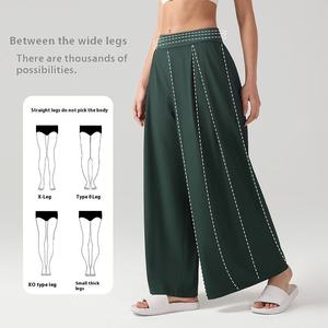 Loose Pants Full Length Casual Women's <b>Trousers</b> Comfort Polyester Material with Trendy Design - Product Image 6