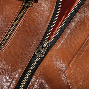 Breathable <b>Light</b> Weight Leather <b>Jacket</b> Custom Logo <b>Men</b> Leather <b>Jacket</b> Outdoor Use <b>Men</b> Leather <b>Jacket</b> - Product Image 5