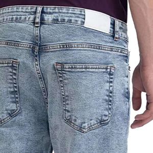 Short en jean délavé à l'acide vintage pour hommes taille haute personnalisé OEM Baggy été Streetwear mode décontractée avec motif solide - Product Image 4