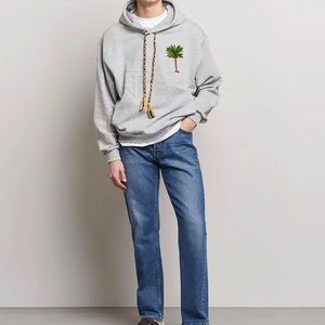 เสื้อฮู้ดดี้ปักลายผู้ชาย น้ำหนักเบา ขายดี มีกระเป๋า สไตล์สั่งทำพิเศษ ผ้าคอตตอนผสม ปักลายพื้นฐาน ขายดีที่สุด - Product Image 4