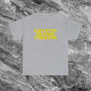 Camiseta Crypto Is For Virgins, unisex, para adultos, de manga corta, de algodón, con cuello redondo, regalo promocional - Product Image 1