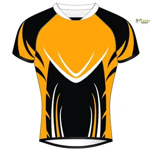 Benutzer definierte Männer & Frauen Atmungsaktiver Komfort Active Wear Sublimation Fußball Hockey Jersey Shirts Oberbekleidung O-Ausschnitt Shirts für den Sport