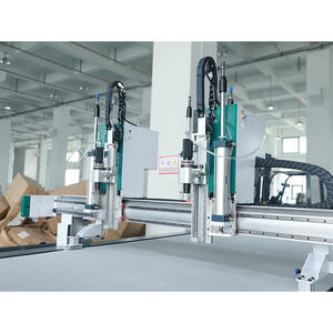 Automatic Feeding Textile <b>Cutter</b> Drag Knife <b>CNC</b> Double Head Fabric Gasket Cutting Machine - Product Image 4