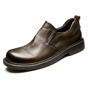 Zapatos Mocasines de Piel de Becerro con Detalles Cosidos a Mano y Soporte para el Arco del Pie, Zapatos de Vestir para Hombre - Product Image 1