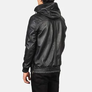 Chaqueta de Cuero con Capucha - Product Image 3