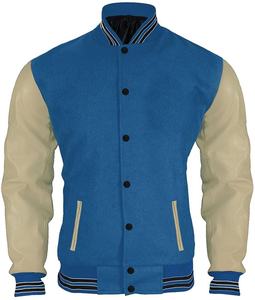 Unisex Vintage Jacket Letterman Leather Sleeves Wholesale Custom Logo Men's Varsity Jackets CollegeBaseballjacket for men - Product Image 2