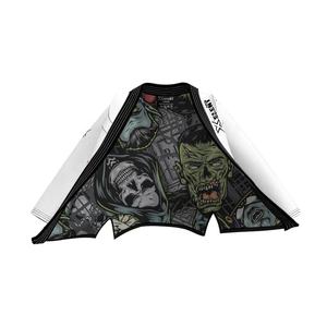 2025 Modèle BJJ Gi Kimono de judo en coton sergé de haute qualité Conception personnalisée avec patchs de broderie pour l'entraînement MMA et Jiu Jitsu - Product Image 1