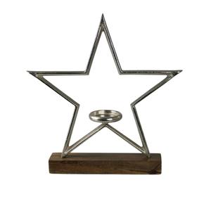 Base de Madera de Lujo con Corazones de Metal, Portavelas, Portavelas Votivo de Corazón Plateado Hecho a Mano para Decoración del Hogar, Proveedor Mayorista - Product Image 5