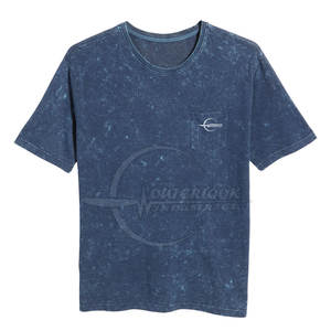 Logo personnalisé OEM vêtements pour hommes lavage à l'acide t-shirt manches courtes séchage rapide décontracté lavage à l'acide t-shirt taux de vente entier 2025 - Product Image 6