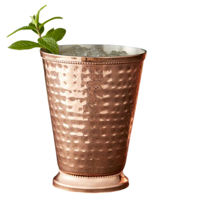 Verre à eau en cuivre pur à motif rayé pour la cuisine, le bar, le whisky, le vin – Verre en cuivre à vendre - Product Image 3