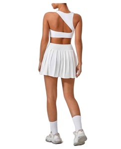 Custom Pickleball Dress 2 & 3 Piece Set Sports Wear Pant <b>Skirt</b> With Pocket Short Fitness Fold Wrinkles Free Tennis Dress - Product Image 4