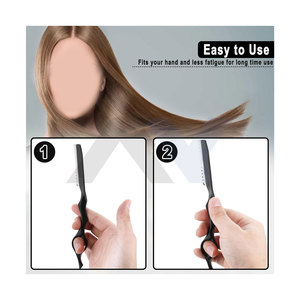 Rasoir effilant pour une coupe de cheveux de précision avec 10 lames tranchantes remplaçables, outil de coiffure durable pour salon et usage domestique - Product Image 5