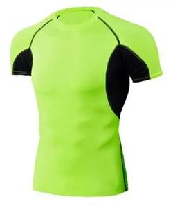เสื้อยืดแขนสั้นสำหรับผู้ชาย, เสื้อยืดวิ่งกีฬาฟิตเนสชุดกีฬารัดรูปสำหรับผู้ชาย - Product Image 5