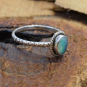 925 Sterling <b>Silver</b> <b>Opal</b> Gemstone <b>Ring</b> Jewelry Handmade <b>Silver</b> Boho Style <b>Ring</b> Jewelry For Women Wedding Gift For Wife - Product Image 5