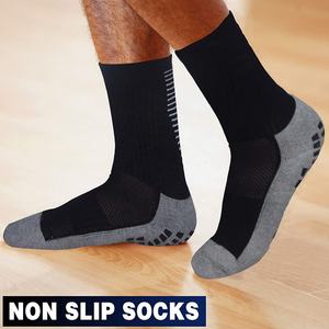 Nouvelles chaussettes de football de football antidérapantes antidérapantes avec des bas de mi-mollet en caoutchouc fabriqués au Pakistan High Crew Soccer Sock - Product Image 5