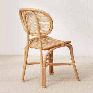 เก้าอี้รับประทานอาหารหวายตกแต่งแข็งแรง: ทำด้วยมือในเวียดนามสำหรับห้องรับประทานอาหารห้องนั่งเล่นสำนักงาน - Product Image 1