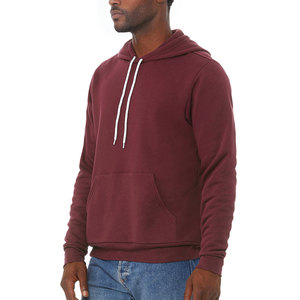 Jersey con cordón de cuello con capucha de lana de invierno con bolsillos Sudaderas con capucha Sudadera con capucha de mezcla pesada para hombre - Product Image 5