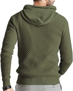 Sweat-shirt à capuche personnalisé pour homme, manches longues, séchage rapide, hiver, uni, imprimé numériquement, polaire polyester/coton, respirant, doublé - Product Image 3