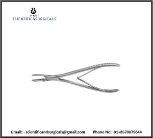 Fórceps de Metal Manual de botella Kazanjian de alta calidad, juego de instrumentos ENT integrales para base de equipo quirúrgico de corte de huesos - Product Image 3