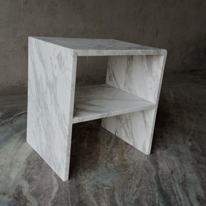 Modern Marble <b>Coffee</b> <b>Table</b> | Open Shelf Apartment-Friendly Living Room Bedroom Home Office Hotel Furniture 3-Year Warranty - Product Image 3