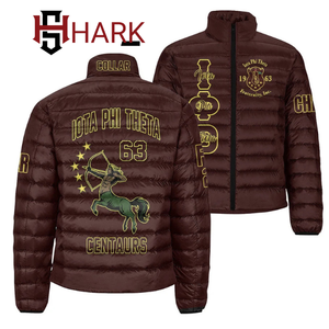 เสื้อโค้ทปลาปักเป้า lota phi theta พิมพ์ลายซับลิเมชันปกตั้งแบบลำลองมีซิปสไตล์ nphc แจ็คเก็ตขององค์กร - Product Image 1