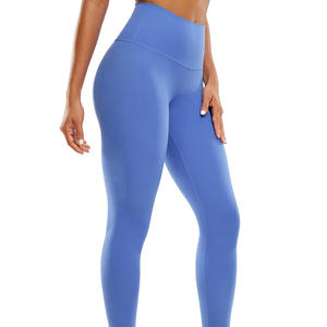 Pantalon de sport pour femmes avec logo personnalisé Leggings de yoga et de fitness sans coutures Legging d'entraînement tricoté extensible taille haute - Product Image 1