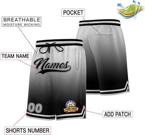 Pantalones cortos de baloncesto Unisex personalizados de alta calidad para hombre, pantalones cortos de gimnasio con bolsillos para deportes, pantalones cortos de baloncesto lavados transpirables de secado rápido - Product Image 2