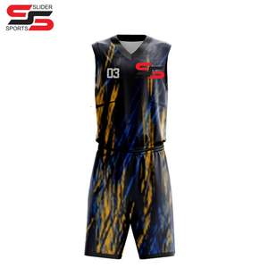 Uniforme de baloncesto de calidad superior con el mejor diseño personalizado 2025, uniforme de baloncesto con nombre de equipo personalizado de secado rápido - Product Image 6