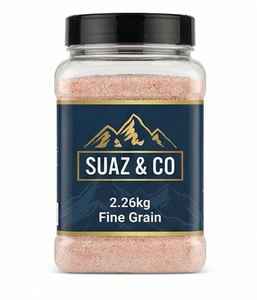 Sel rose de l'Himalaya en vrac, grain fin, 2,26 kg, grand pot, sel de table naturel riche en minéraux, qualité alimentaire, assaisonnement gastronomique pour la restauration - Product Image 1