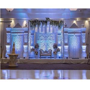 Décorations de scène de mariage indien haut de gamme de Toronto, thème unique, grande scène de mariage asiatique, décor de scène de mariage asiatique et indien, Chicago - Product Image 1