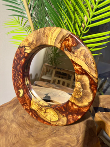 Customizable Classic Wooden And Resin <b>Wall</b> <b>Mirror</b> Frame For Traditional Home Decor Blending Timeless Style - Product Image 3