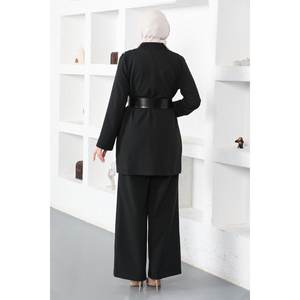 Conjunto de Dos Piezas Informal para Mujer IDantel, 100% Algodón, Top Largo y Pantalones de Longitud Media para Usar en Discotecas, Temporada de Otoño - Product Image 5