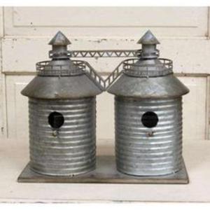 Casas para Pájaros Galvanizadas de Diseño Moderno con Intrincados Patrones Recortados, Hechas a Mano y Funcionales para Decoración de Interiores y Exteriores - Product Image 2