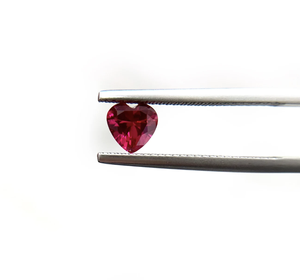 Lab Grown created Heart Cut Ruby Loose Red Gemstone Corundum Stone IGI certified 6mm 8mm 10mm 12mm - Product Image 3