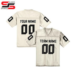 Camiseta de fútbol americano bordada sublimada Rosa poliéster 100% personalizada camisetas de fútbol unisex americanas - Product Image 1