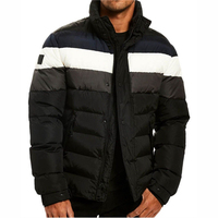 Veste matelassée camouflage pour homme de haute qualité avec logo frontal, imperméable et coupe-vent, rembourrée en polyester, chaude pour le printemps