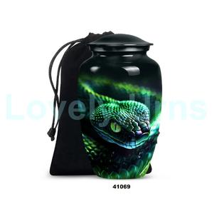 Gran oferta, urna de cremación de serpiente grande para adultos para cenizas humanas, urna funeraria decorativa de tamaño completo con bolsa de terciopelo gratis - Product Image 3