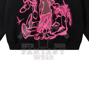 Sudadera con Capucha para Hombre de Talla Grande FANTASY WEAR OEM, Estilo Country, Hombros Caídos, Manga Larga, Color Sólido, Casual, Oversize - Product Image 6