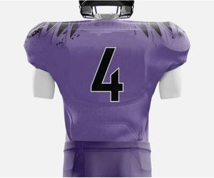 Camiseta de fútbol americano hecha a medida, camiseta retro recortada de poliéster personalizada, camiseta de malla americana de gran tamaño, camiseta de fútbol, camiseta de fútbol de gran tamaño - Product Image 3