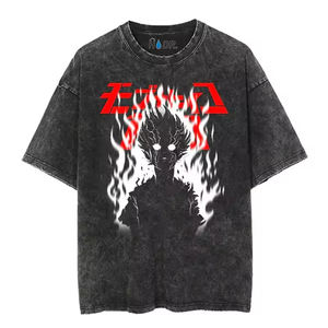 เสื้อยืดสไตล์วินเทจทรงโอเวอร์ไซส์ ล้างสีแบบแอซิด สตรีทแวร์ ดีไซน์ขาดๆ ผ้าฝ้าย 100% ไซส์พลัส วัสดุผ้าฝ้าย ปี 2026 - Product Image 3