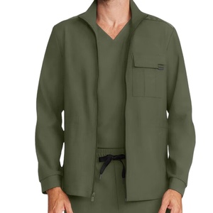 Professional New Style <b>Plus</b> <b>Size</b> <b>Scrubs</b> Laboratory Jacket Casual Design High Quality Gray Doctor Pharmacist Lab Coat For Men - Product Image 1