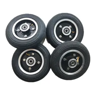 7 Inch Bike Electric Folding Scooters Powerful Drum Disc Brake <strong>Wheel</strong> <strong>Small</strong> Rubber <strong>Wheel</strong> Pneumatic <strong>Wheels</strong> - Product Image 1